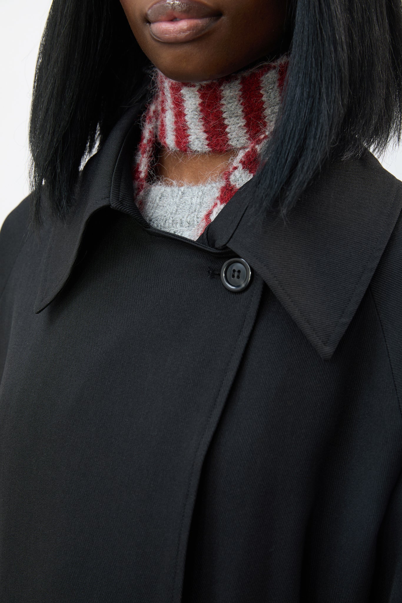 Black long belted trench coat_4