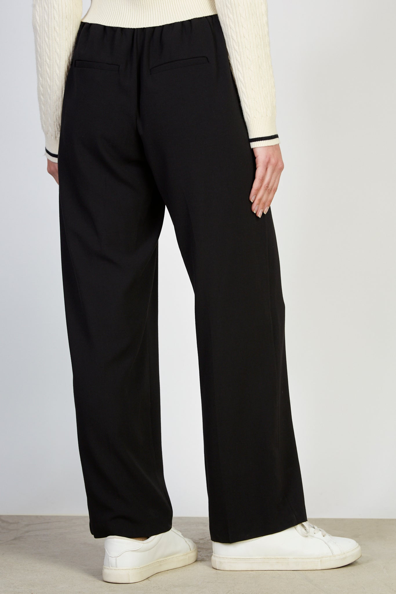 Black relaxed fit drawstring trousers_2