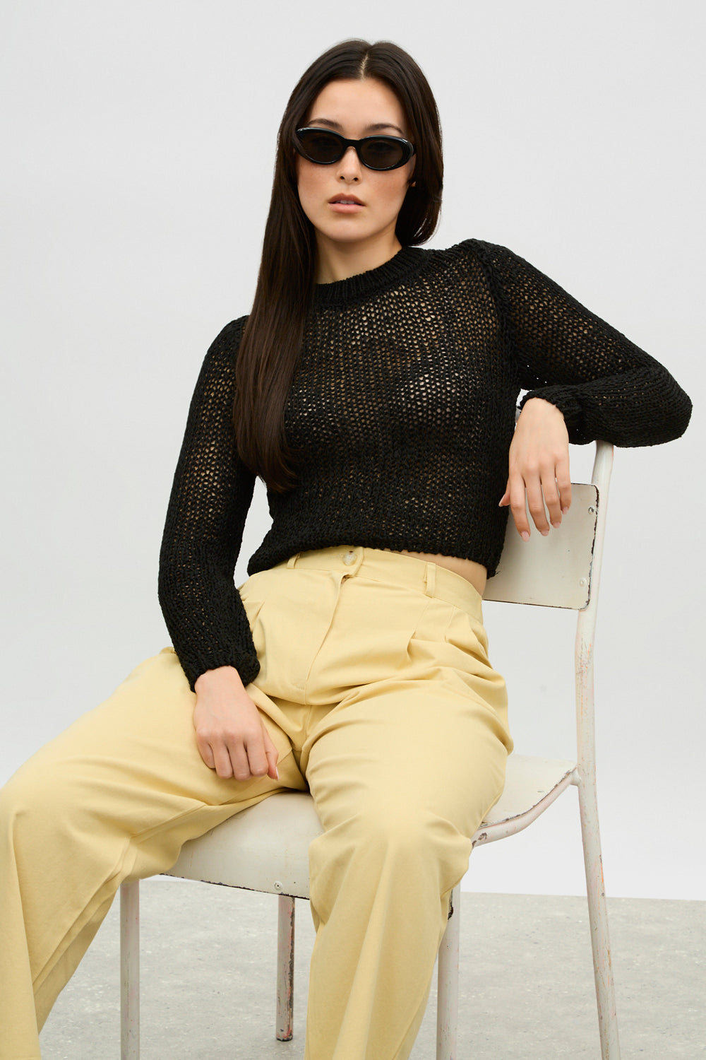 Black semi sheer jumper_4