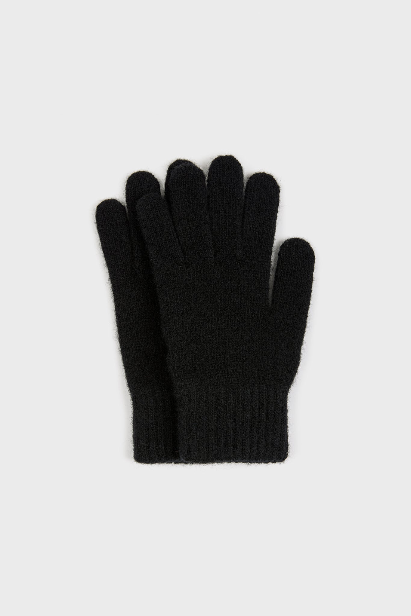 Black wool blend gloves_2