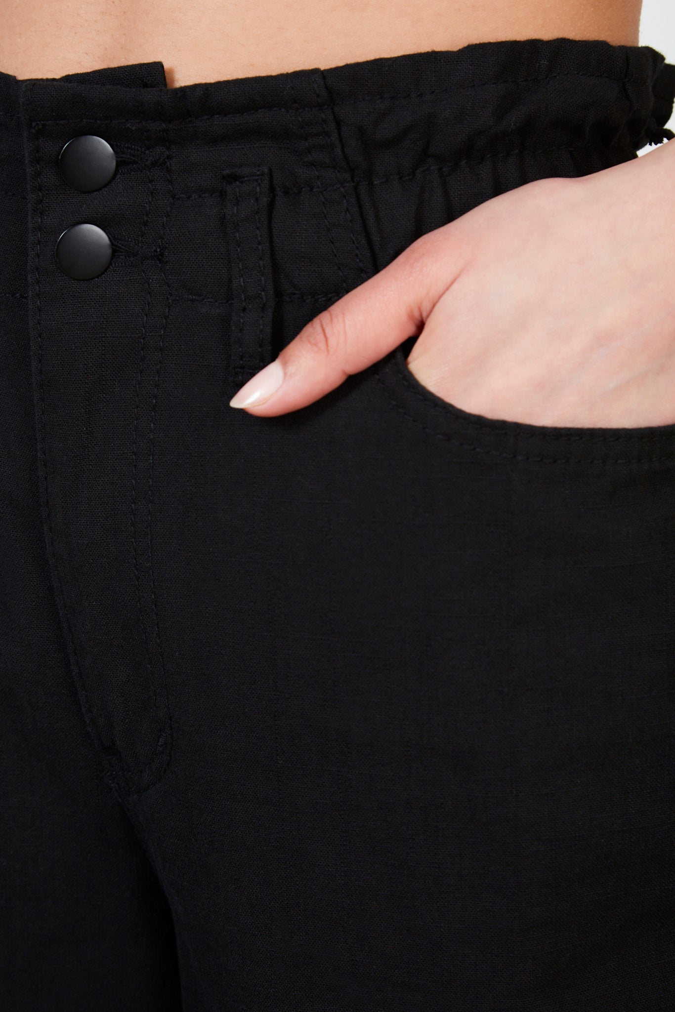 Black bag waist jeans_4