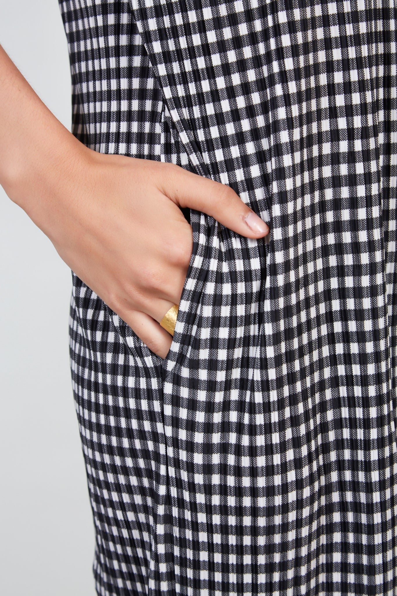 Black gingham jumpsuit_5