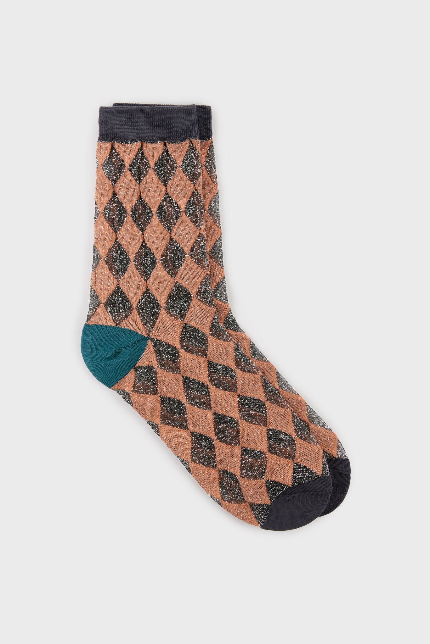 Black sheer diamond socks_2