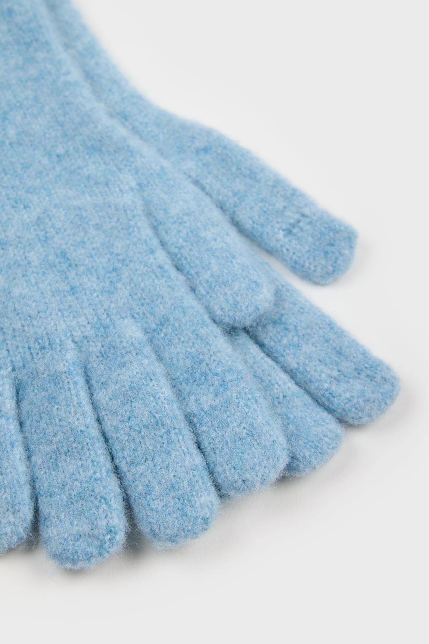 Blue and contrast grey trim long gloves_3