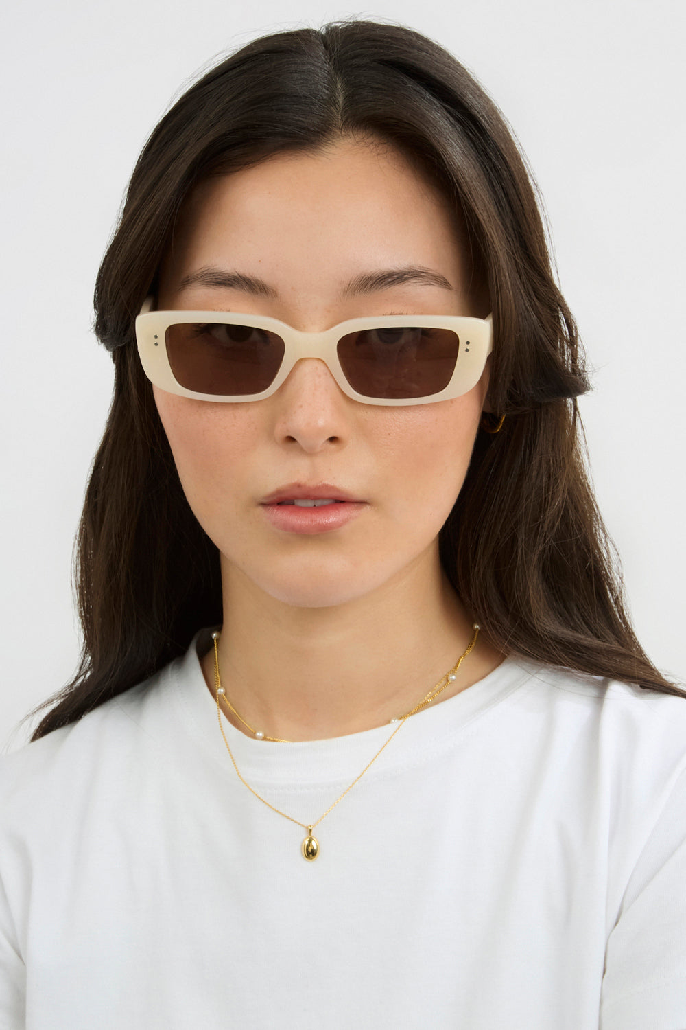 Cream thin rectangular sunglasses_3