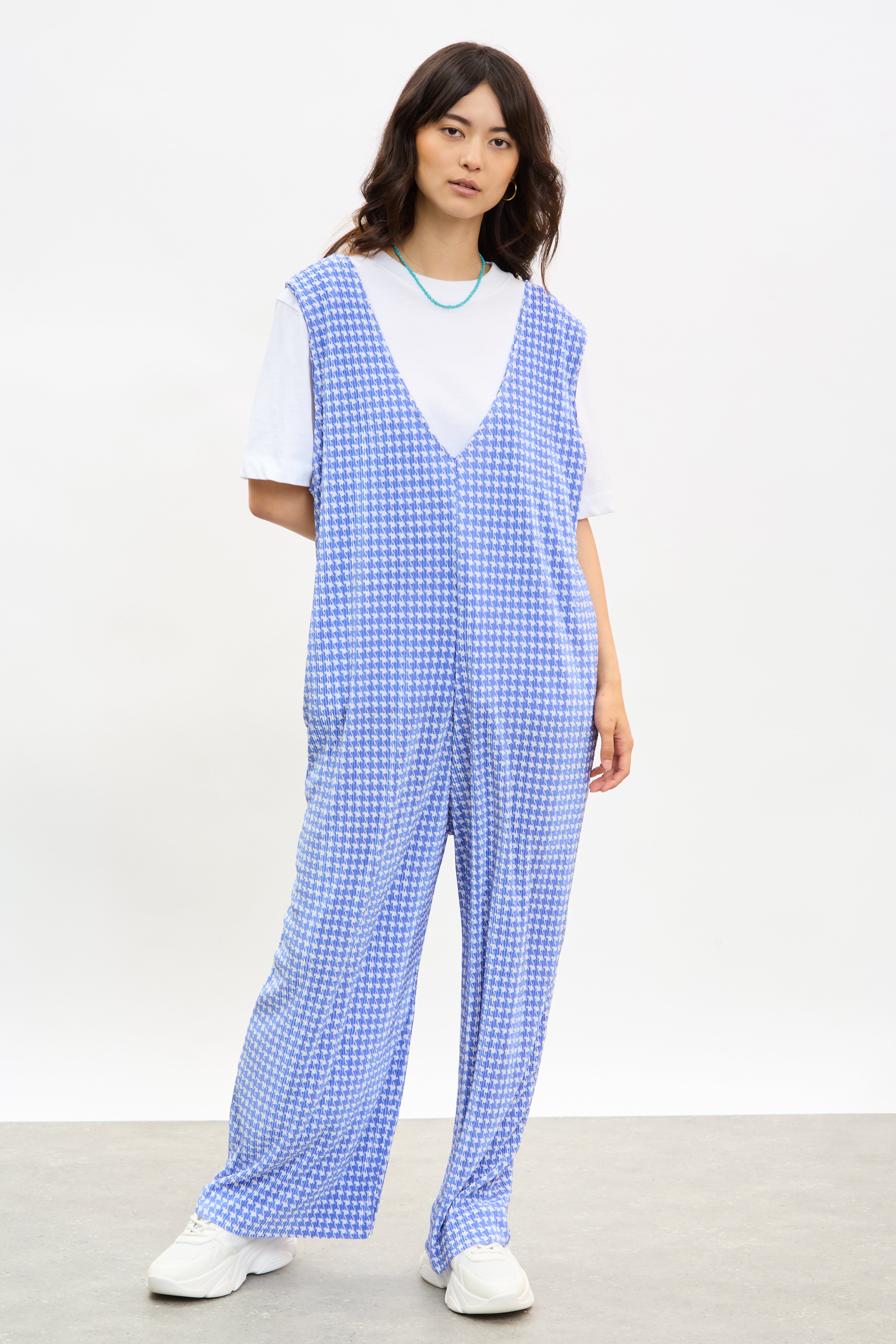 Blue houndtooth jumpsuit_1