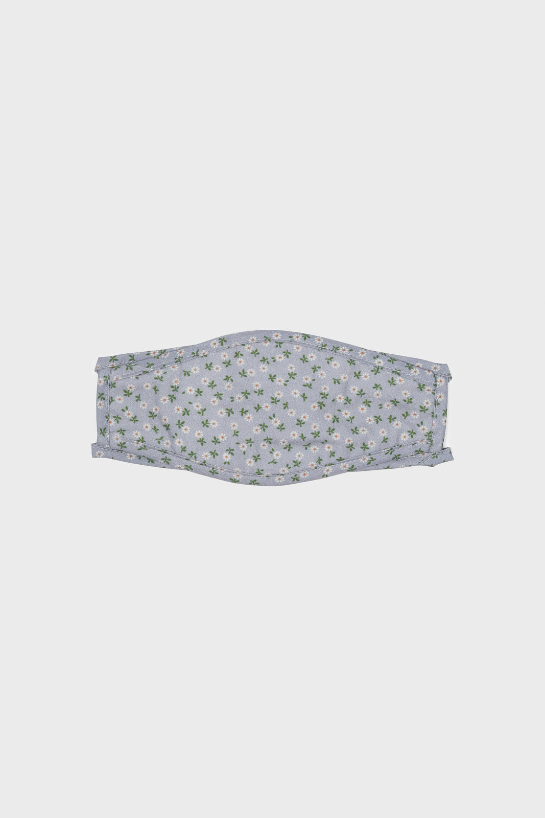 Blue and tiny white daisy print face mask_2