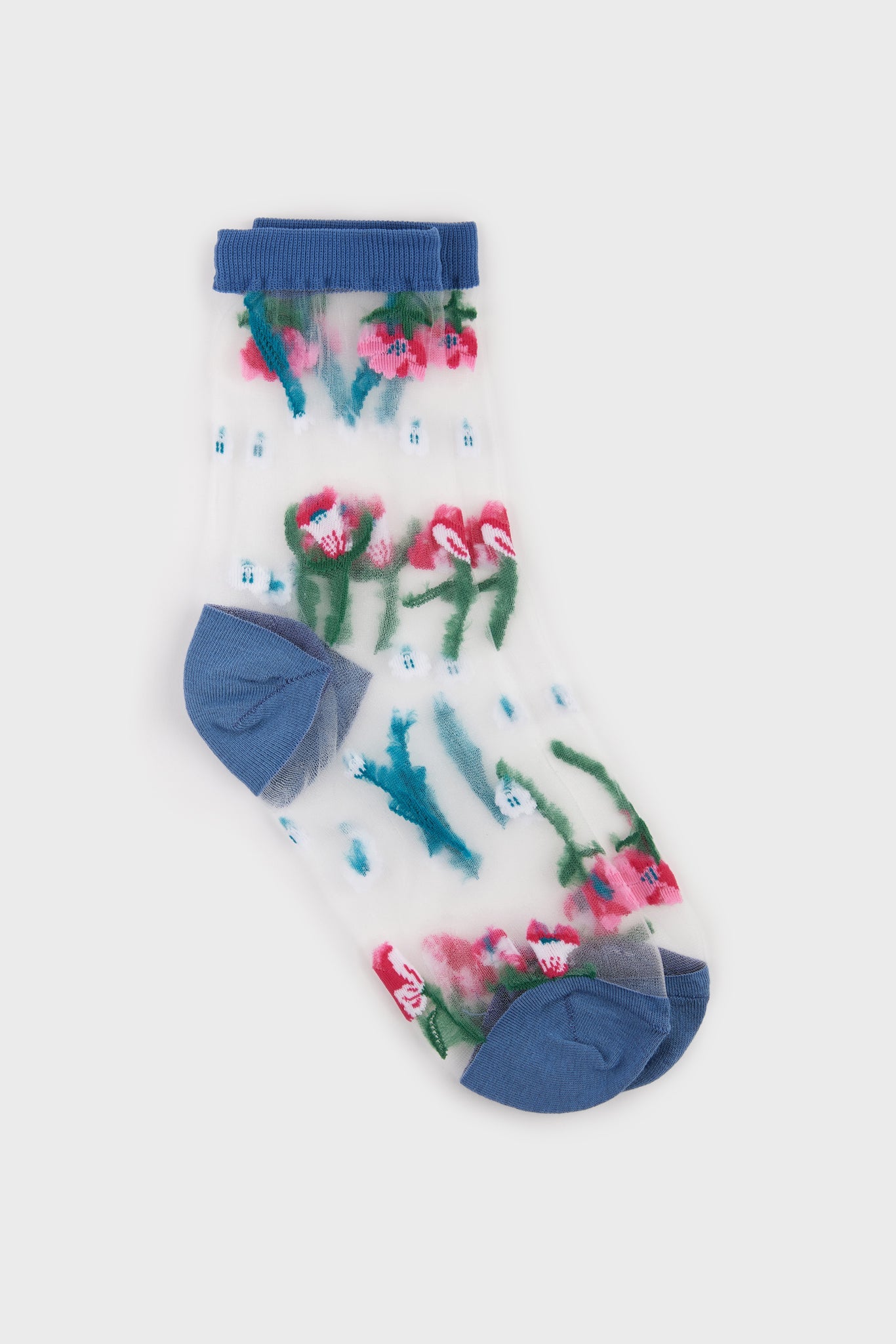 Blue sheer sprouting garden socks_3