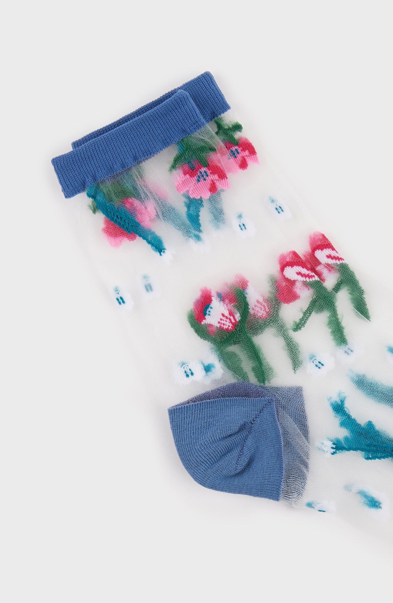 Blue sheer sprouting garden socks_4