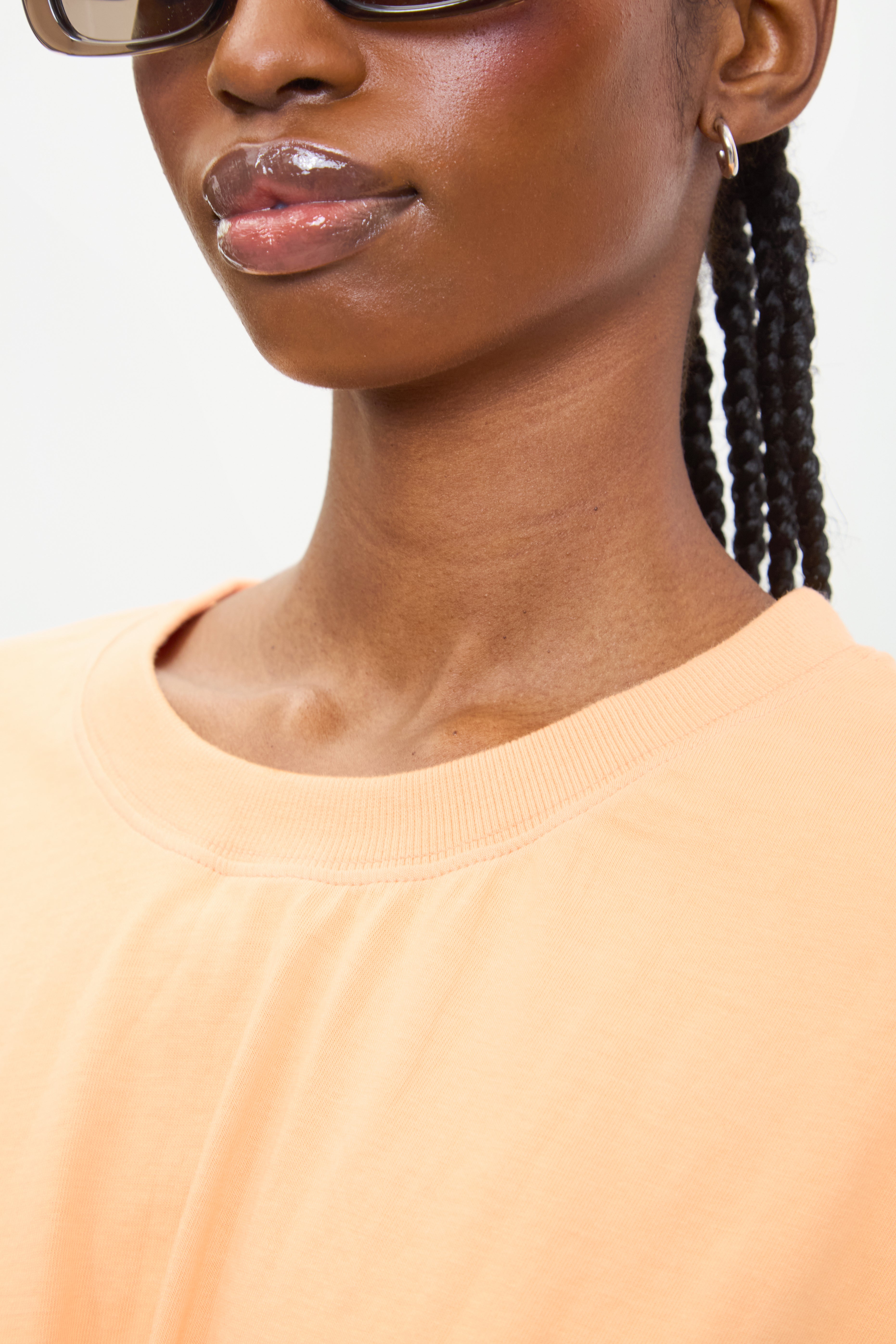 Bright orange tie waist sleeveless tee_3