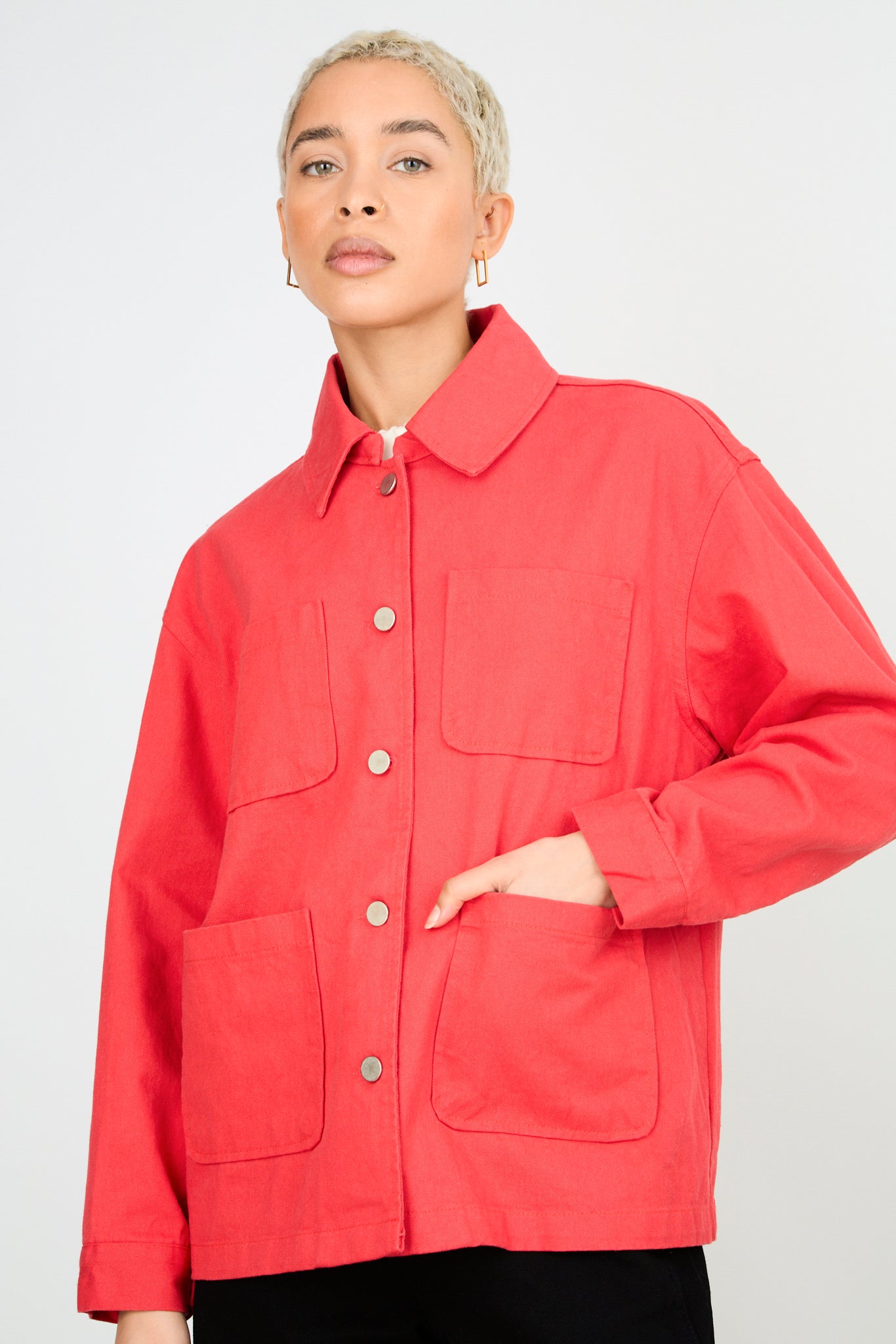 Bright red patch pocket jacket_1