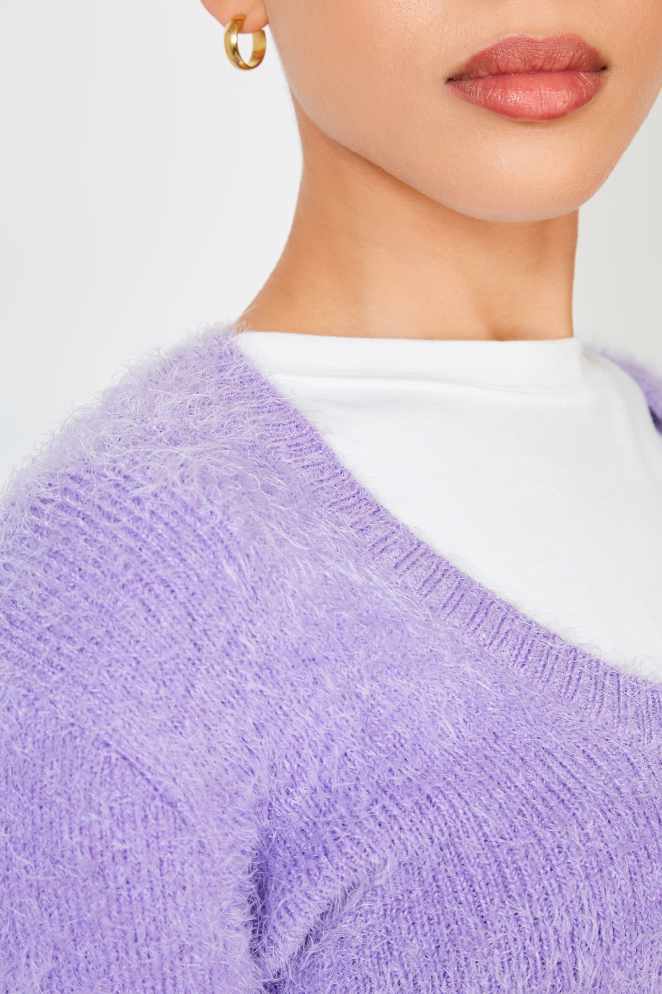 Bright purple tie front cardigan_5