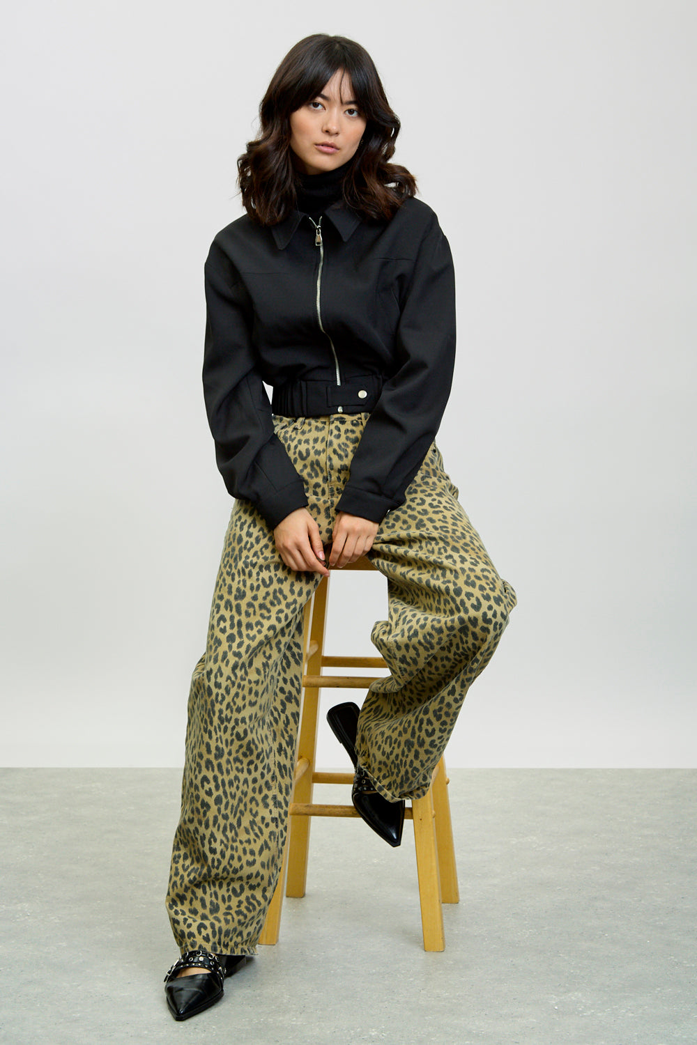 Brown leopard print jeans_5