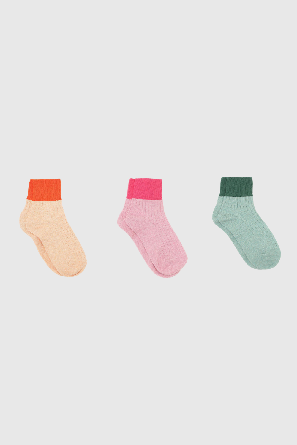 Candy colourblock socks - Set of 3