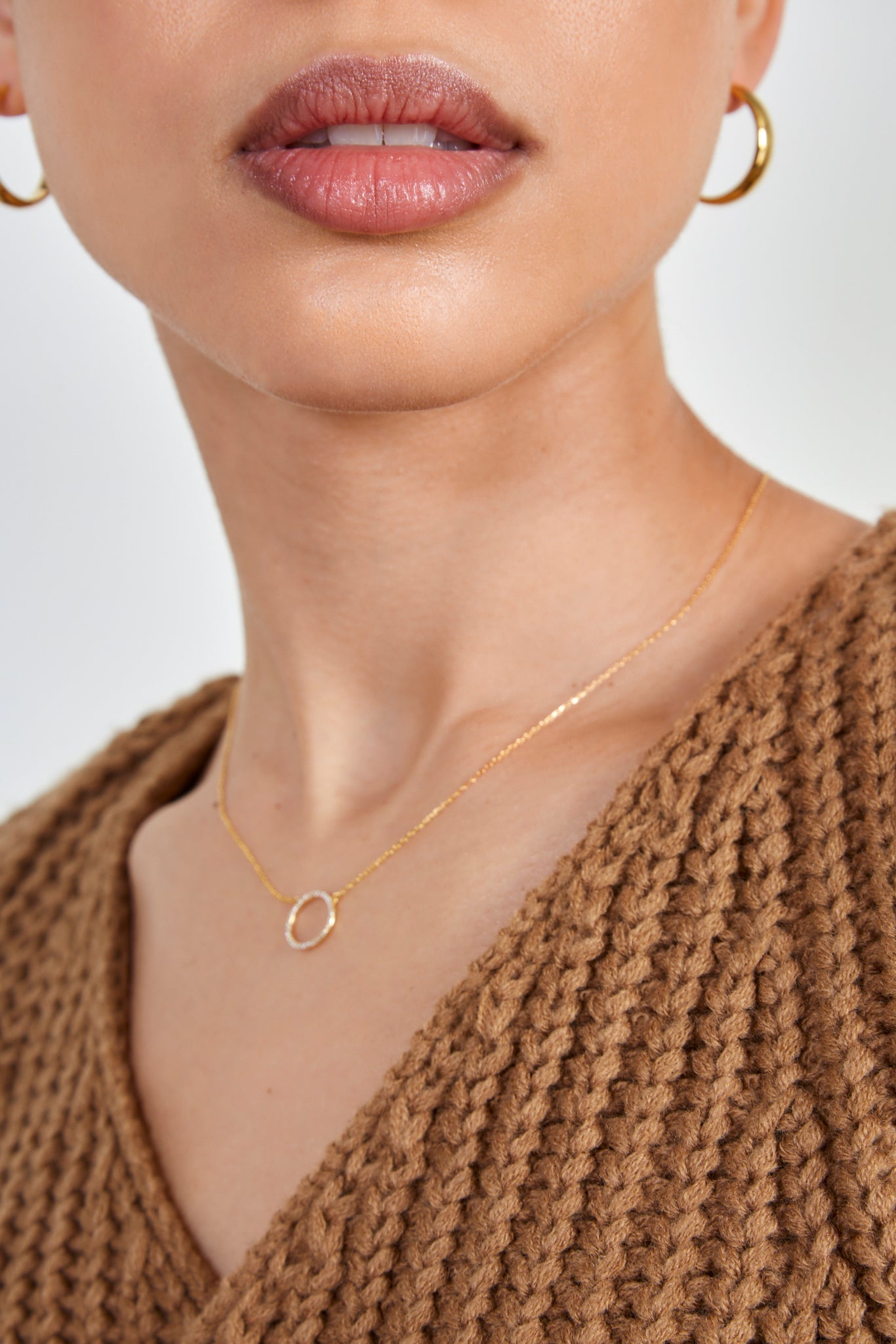 Camel cross over balloon sleeve sweater_3