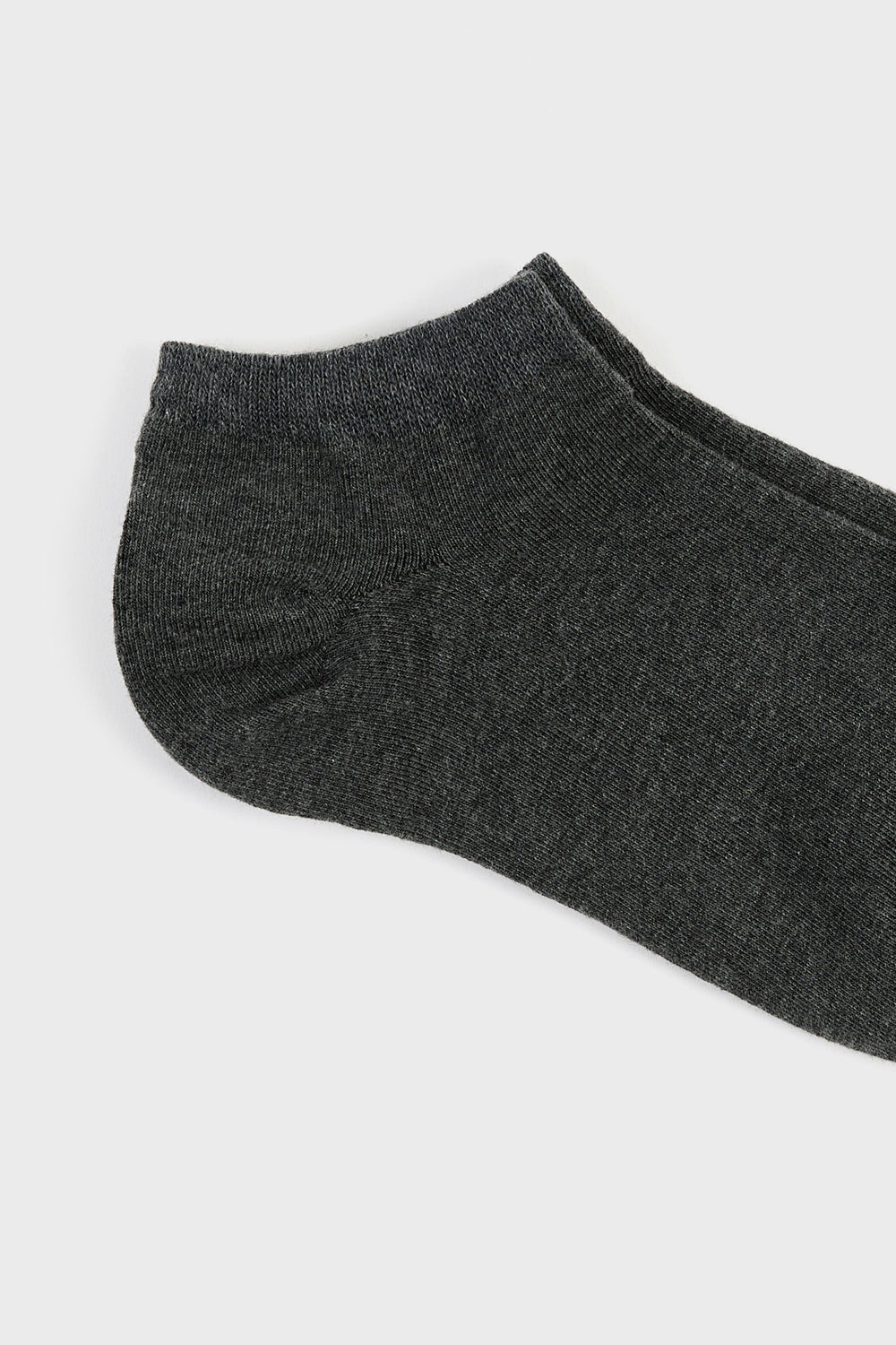 Charcoal grey classic ankle socks_2