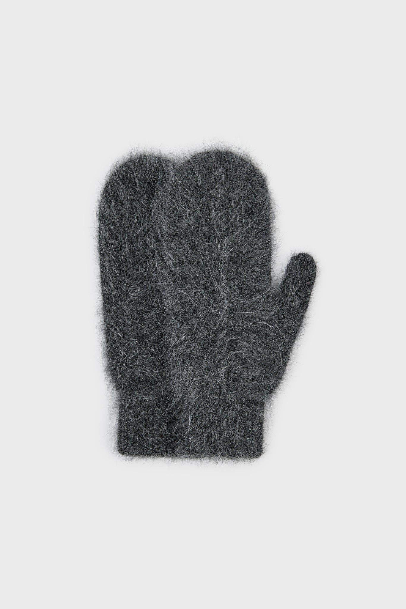 Charcoal grey mohair mittens_1