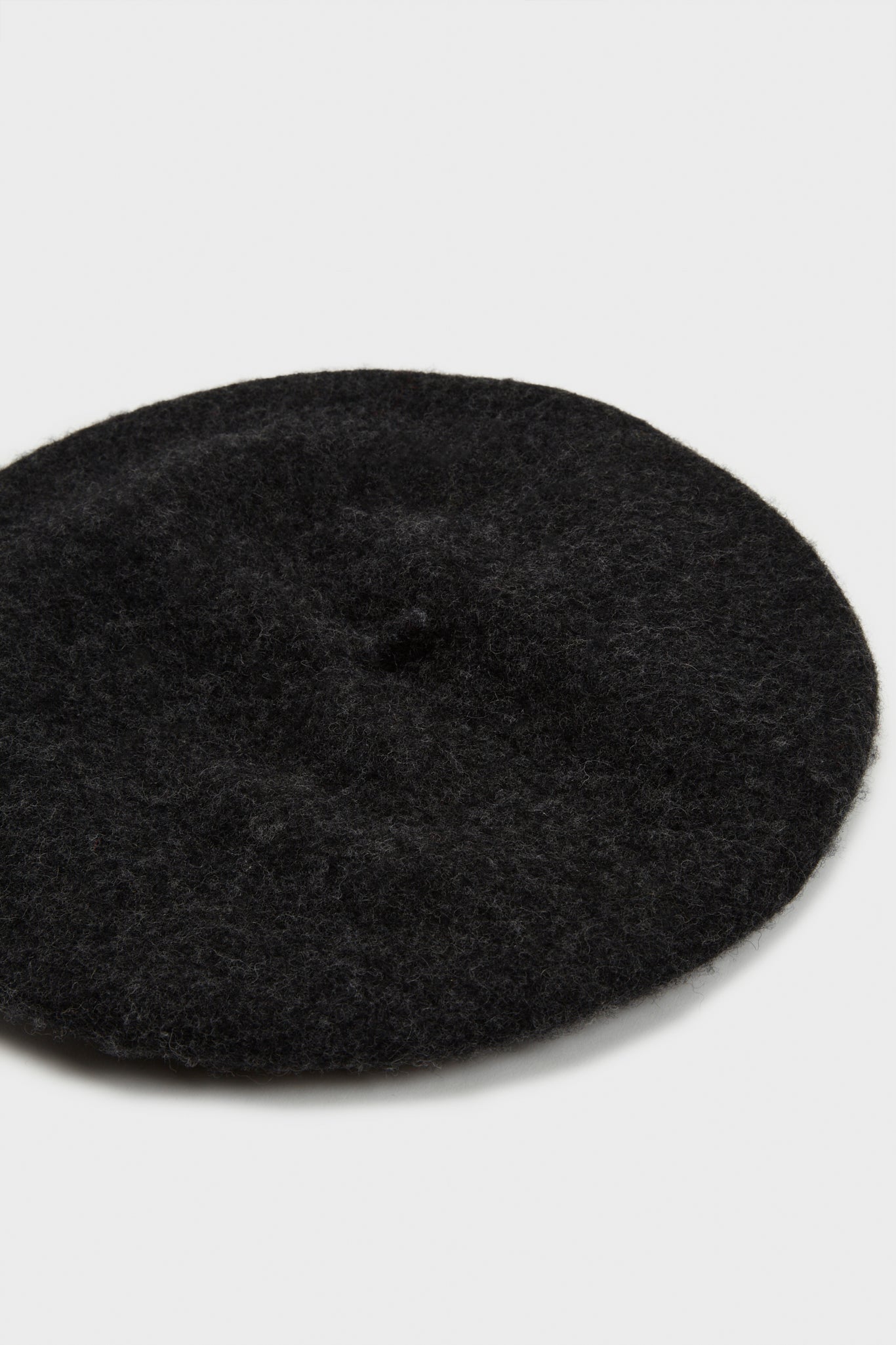 Charcoal wool beret_2