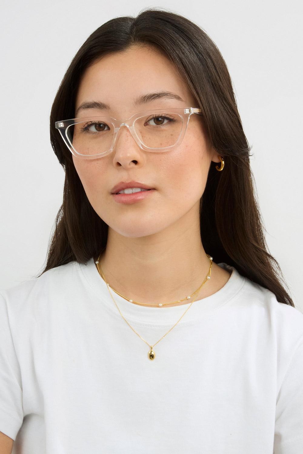 Clear angled cat eye sunglasses_1