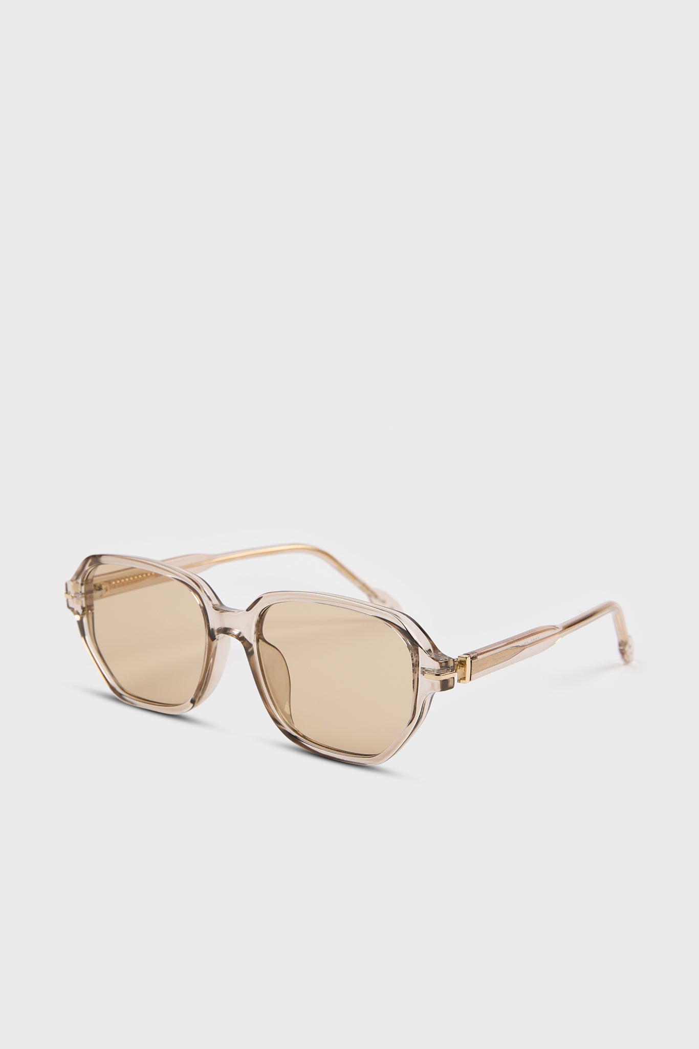 Clear tinted geometric aviator sunglasses_2
