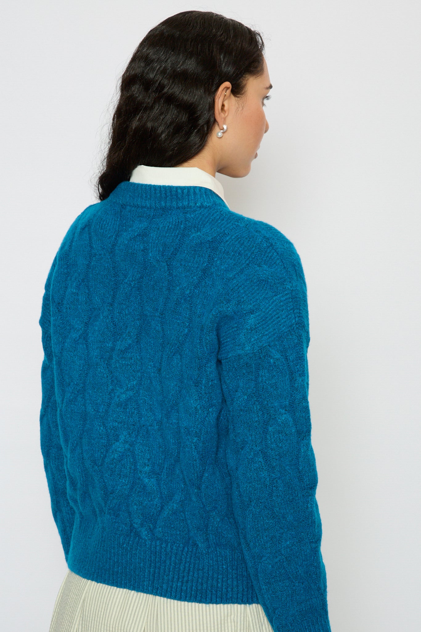 Cobalt braided cable knit jumper_2
