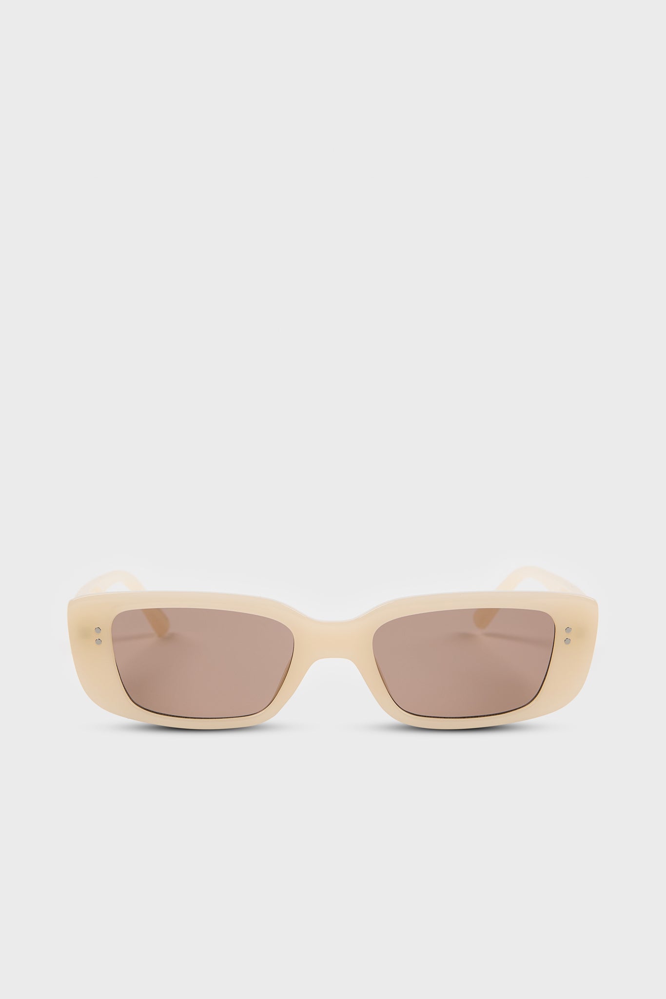 Cream thin rectangular sunglasses_1