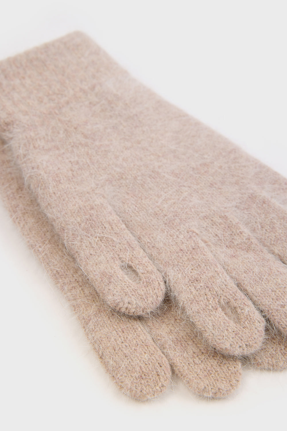 Dark beige angora wool blend gloves_4