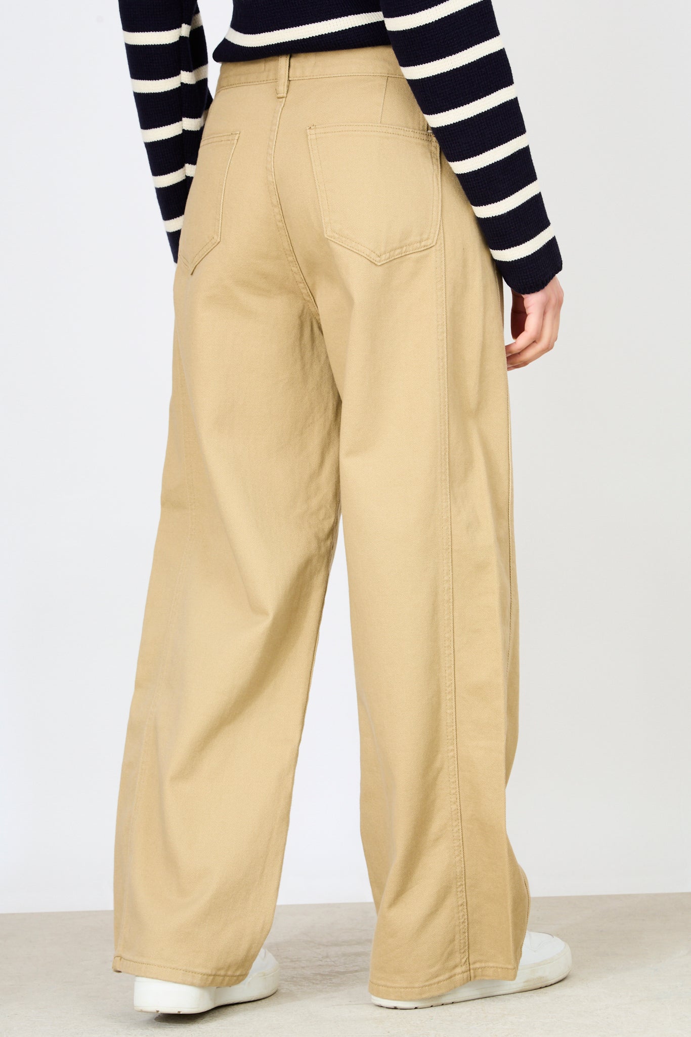 Dark beige super wide leg jeans_2