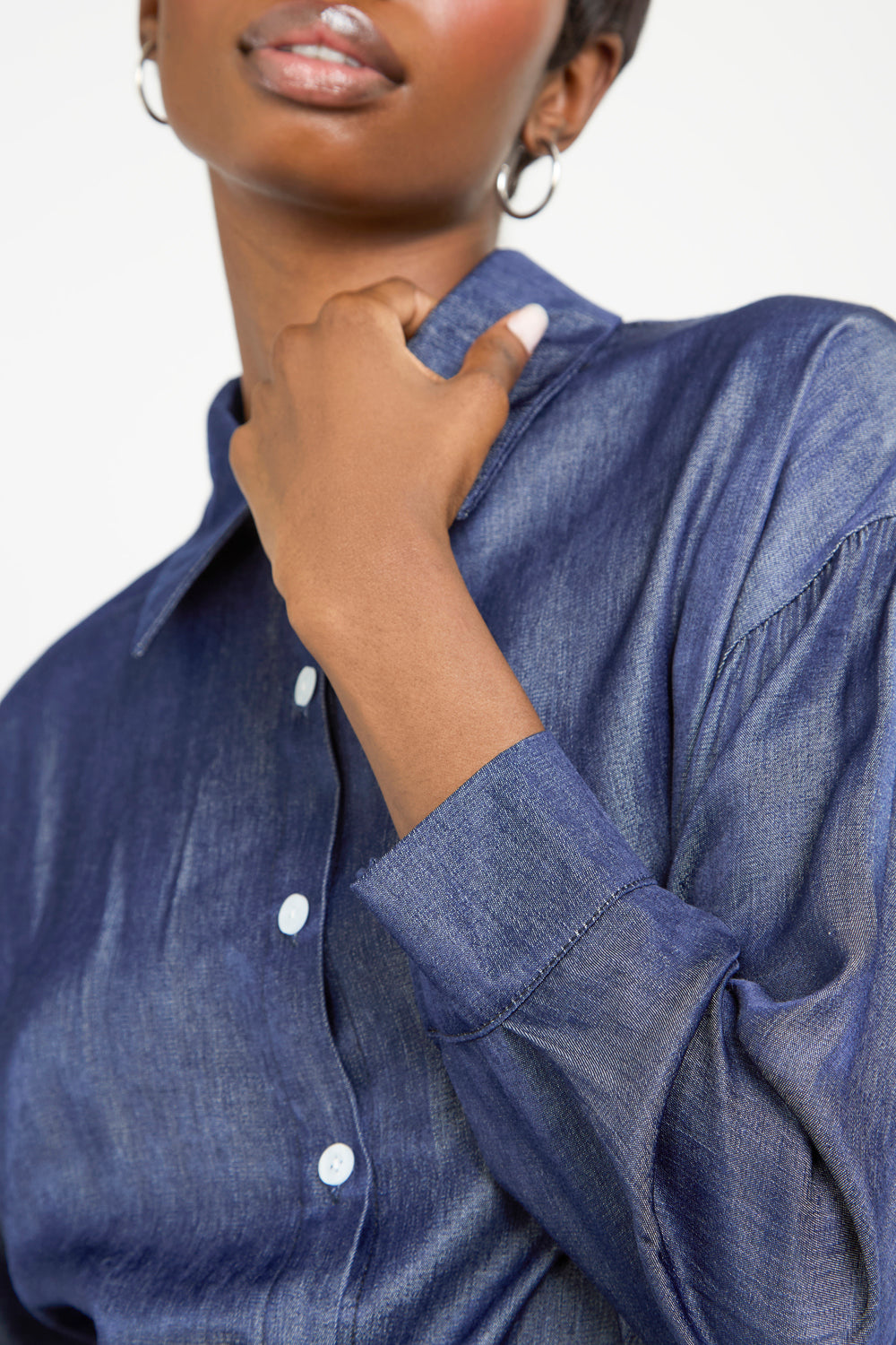 Dark blue denim shirt_3