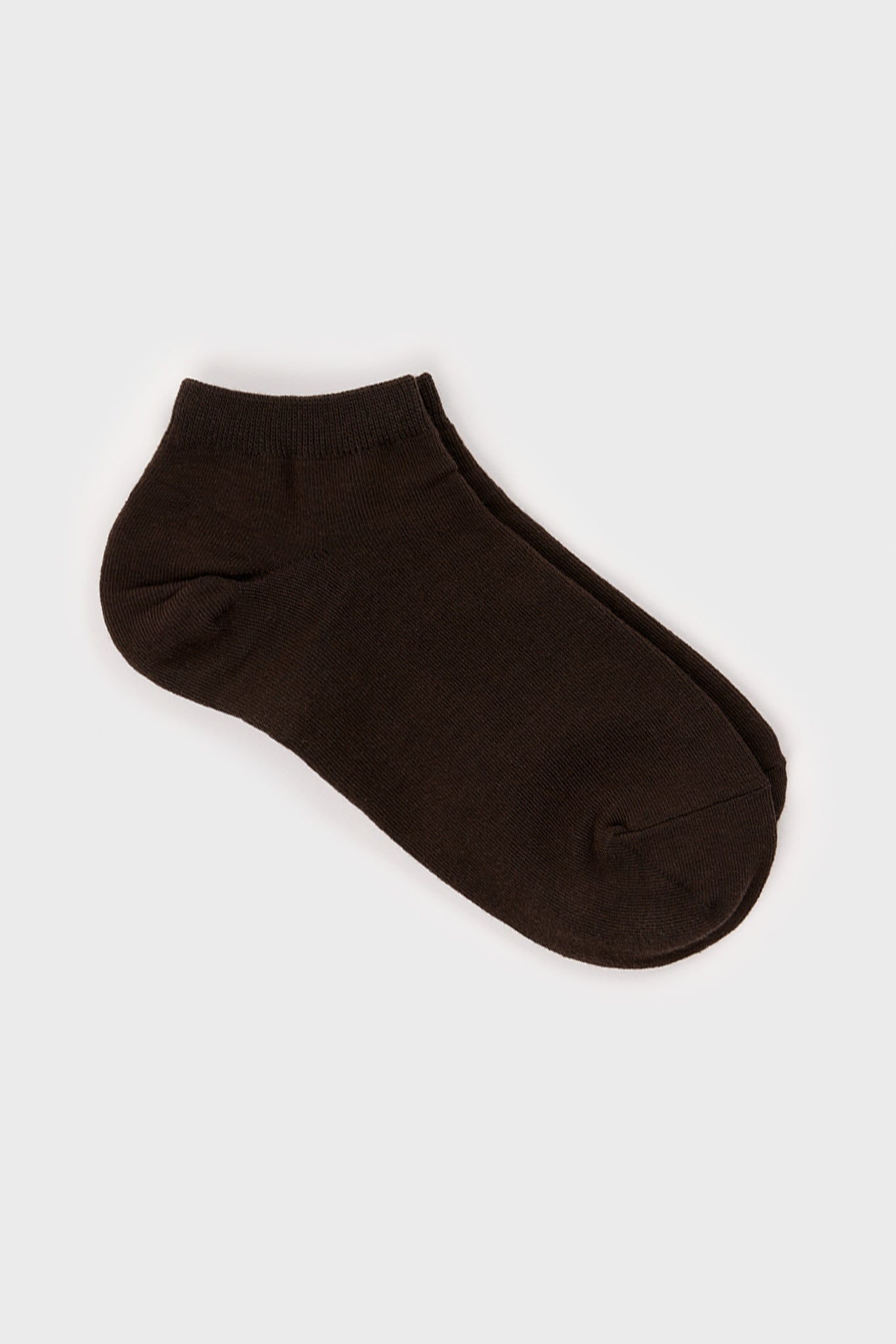 Dark brown classic ankle socks_2