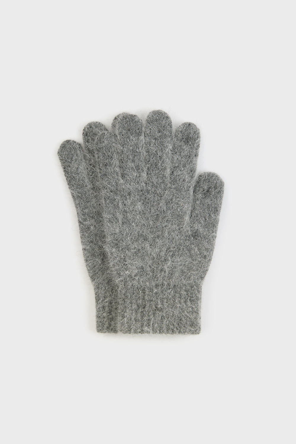 Dark grey angora wool blend gloves_1