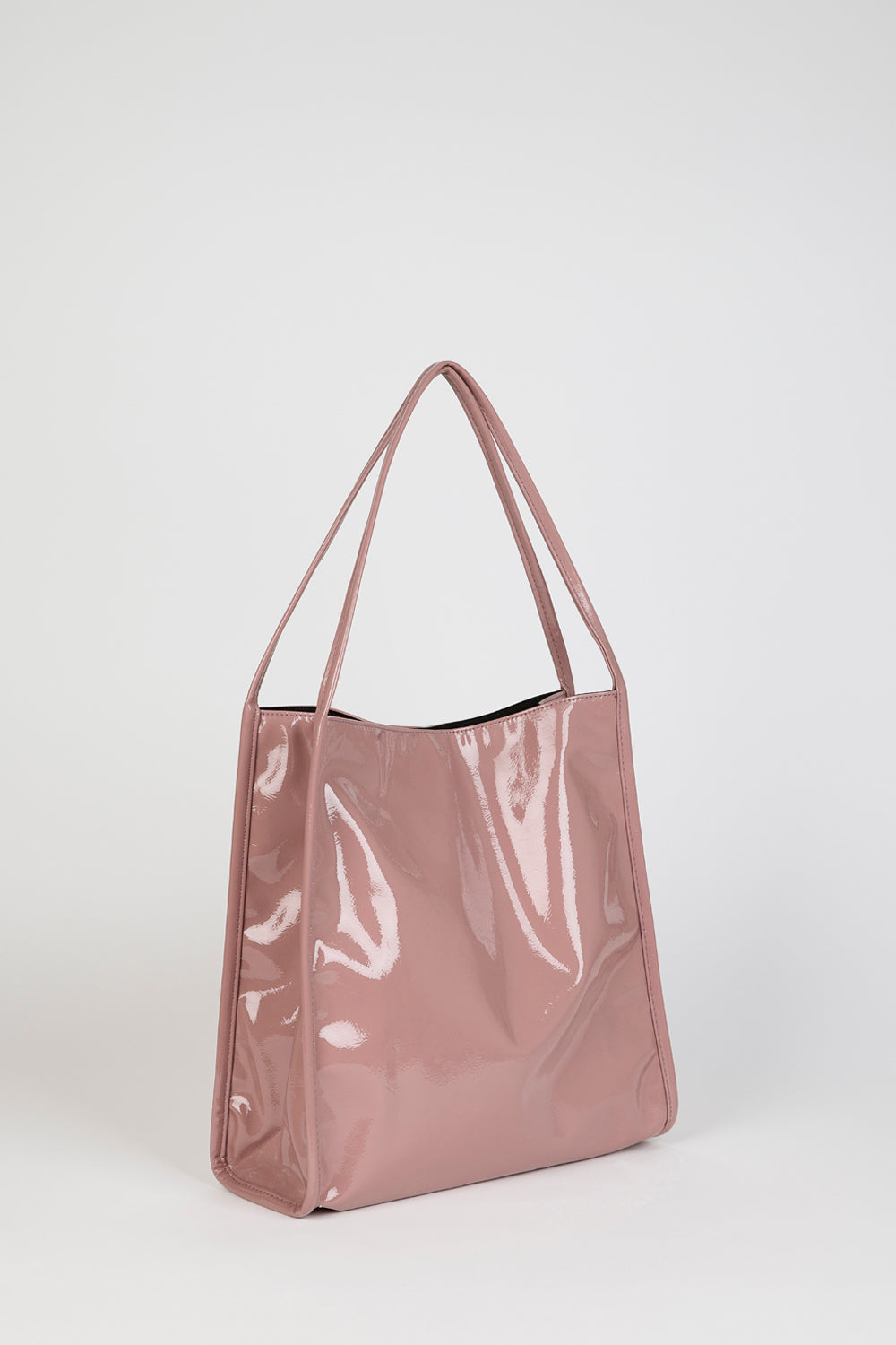 Dusty Purple high shine PVC tote bag_2