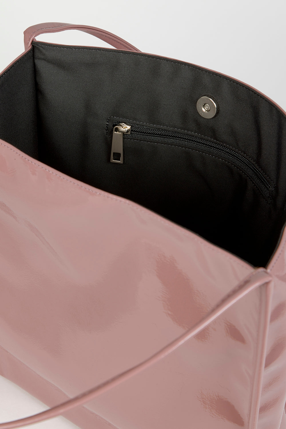 Dusty Purple high shine PVC tote bag_3