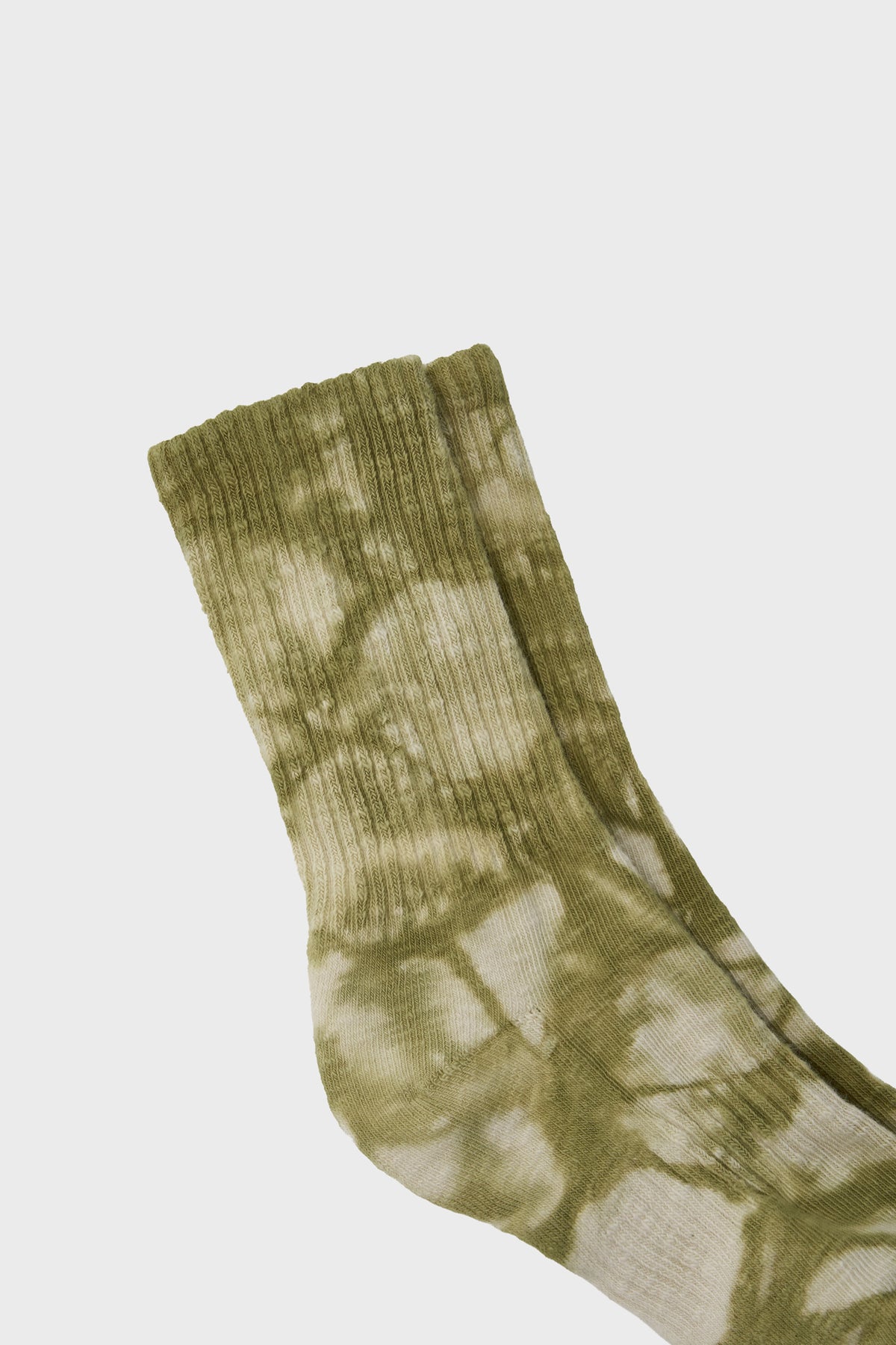 Khaki and white tie dye socks_2