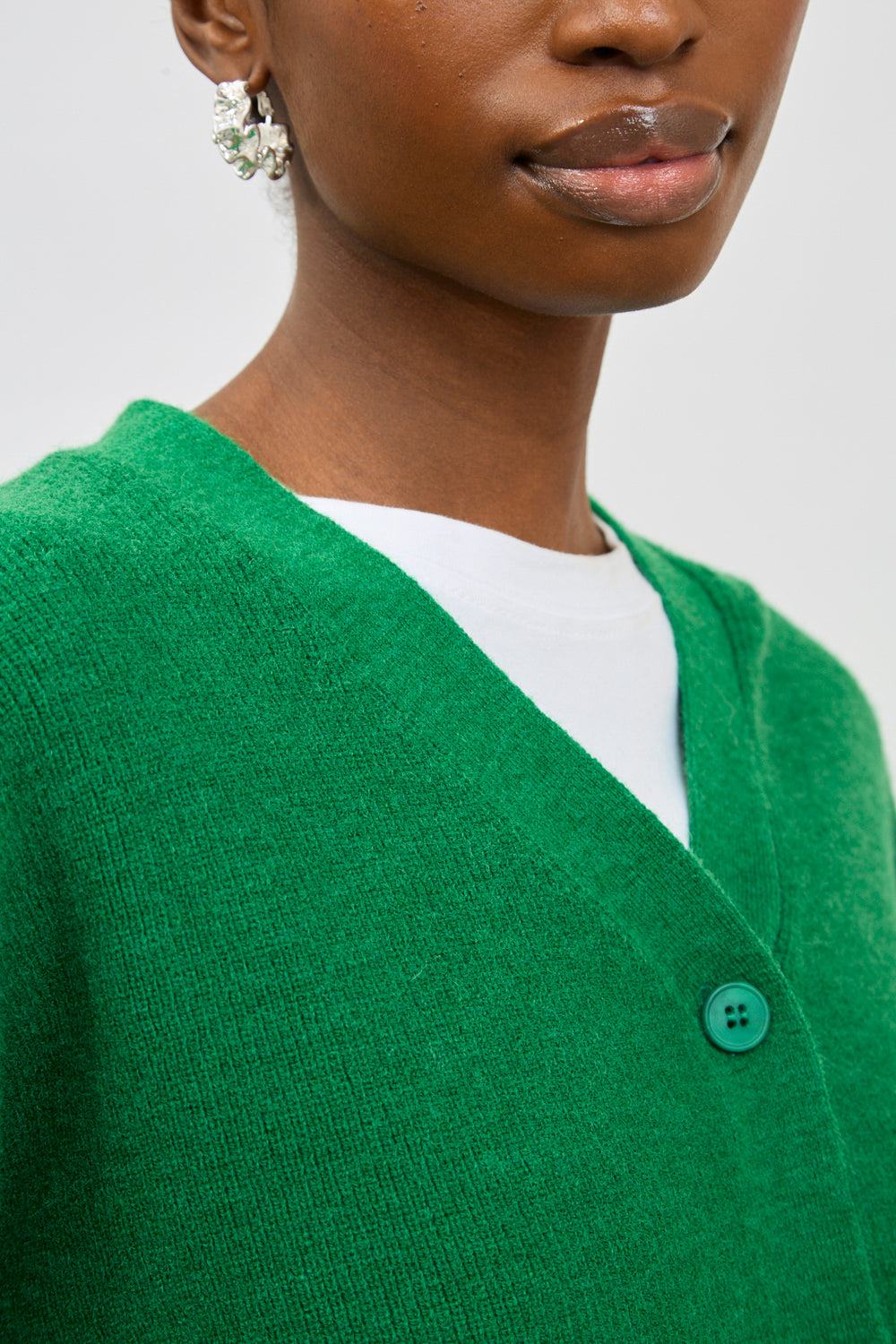 Emerald green smooth smart cardigan_3
