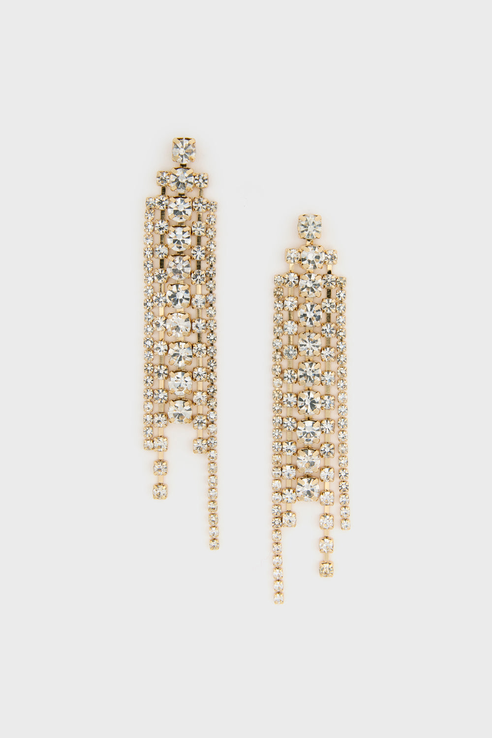 Gold drop diamante earrings_2