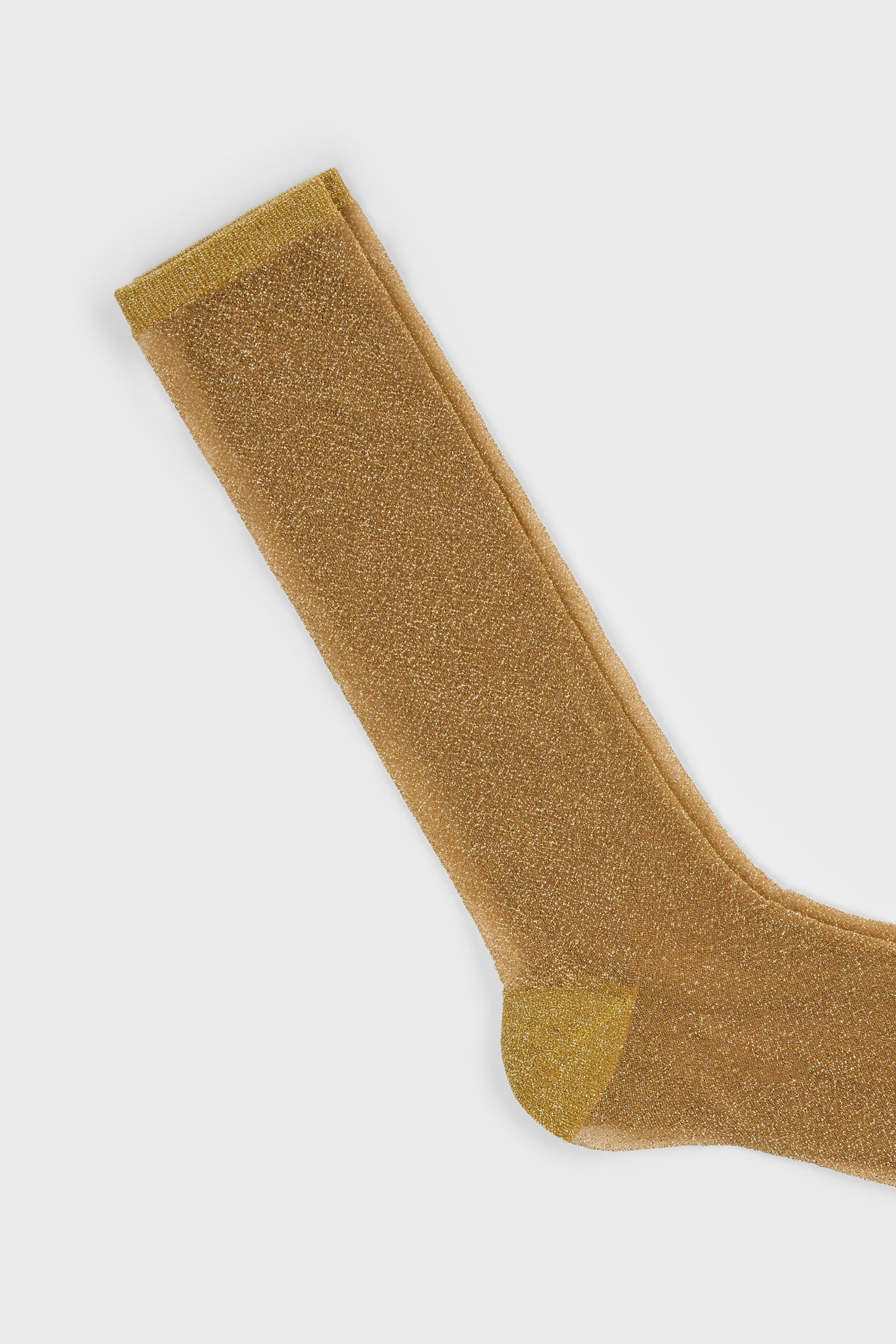 Gold glitter superstar long socks_2