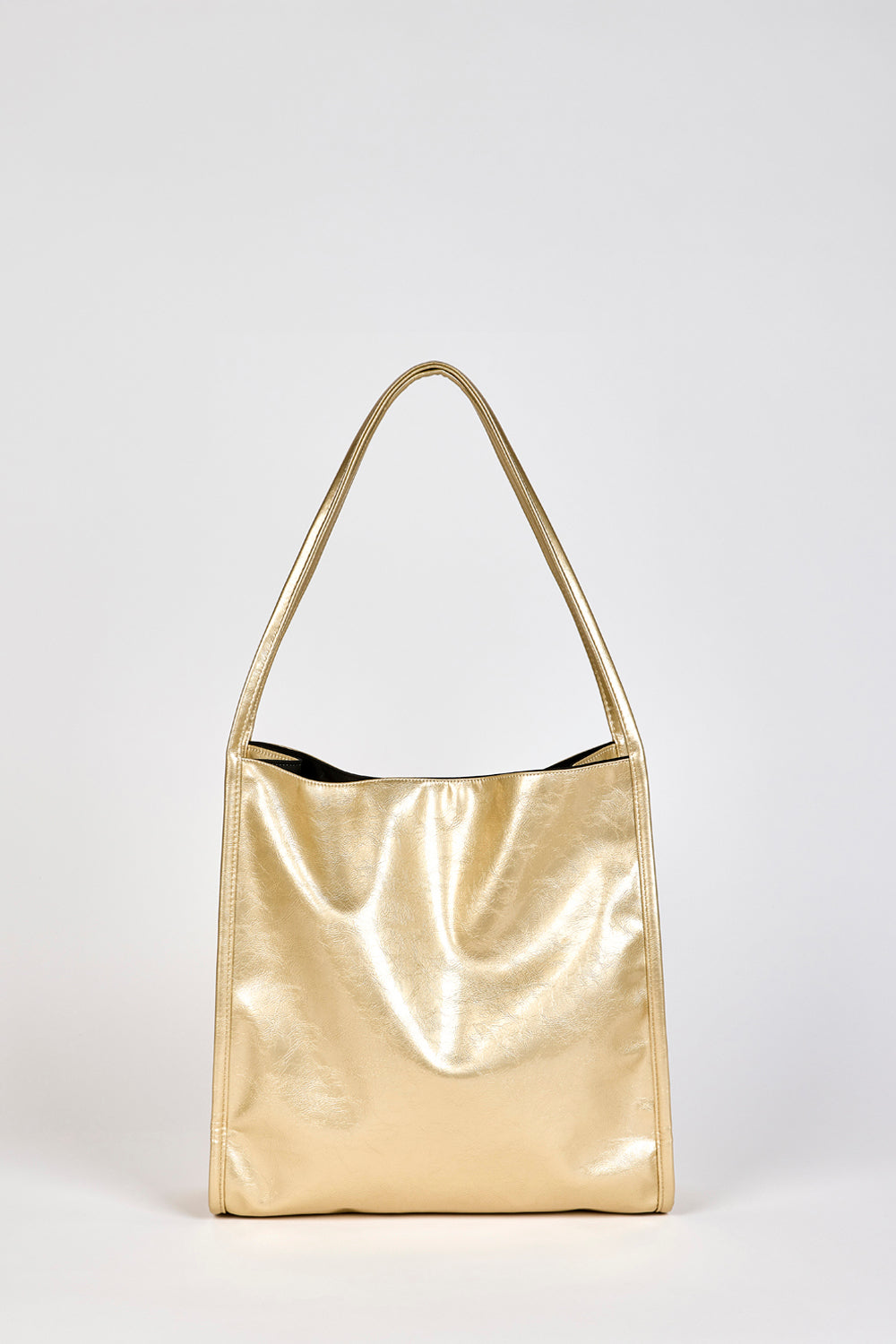 Gold high shine PVC tote bag_1