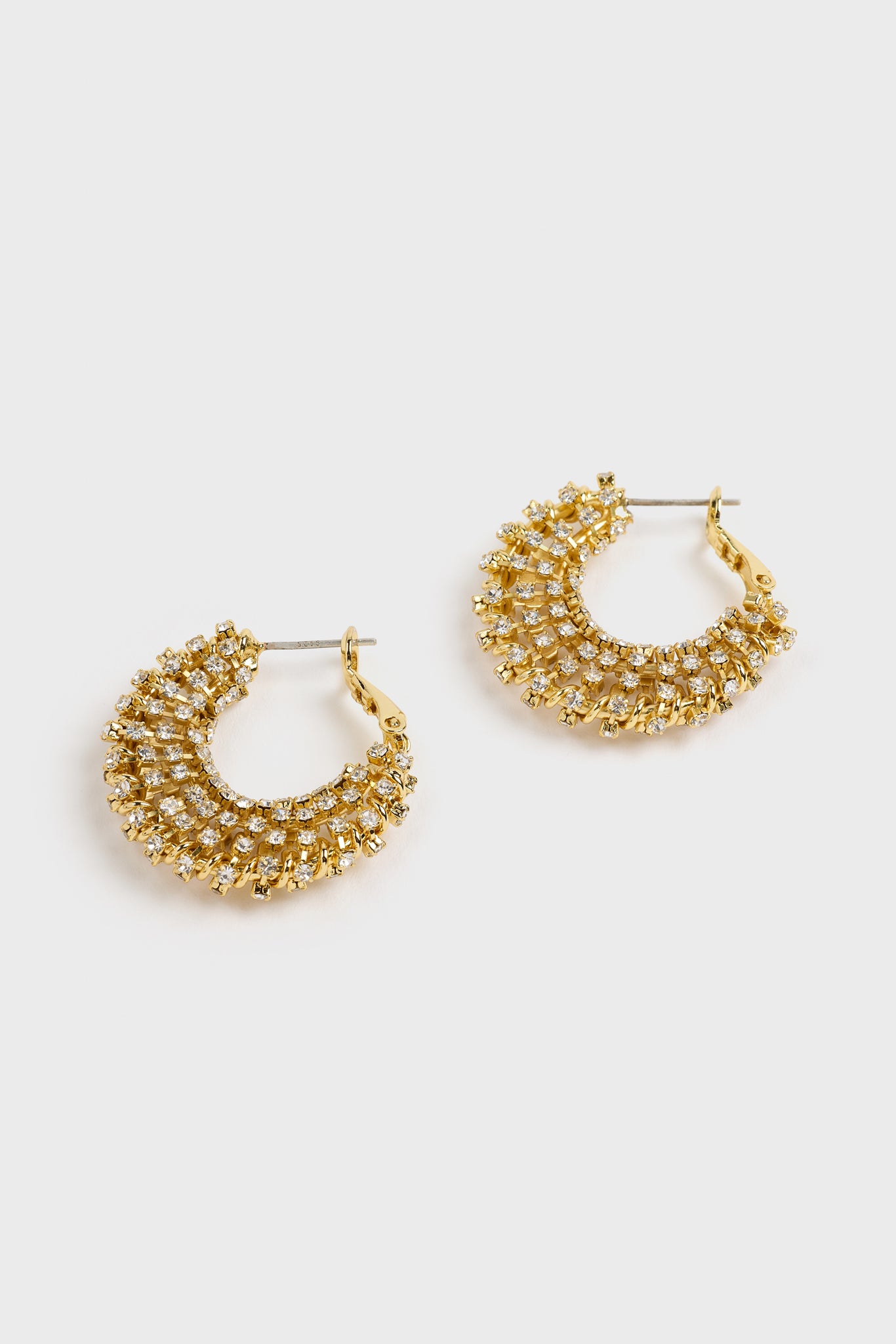 Gold large diamante hoop earrings_1