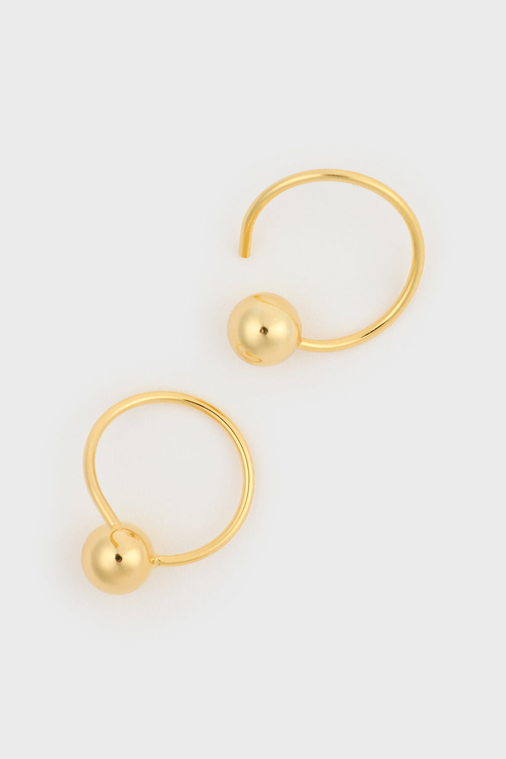 Gold screw stud earring_3