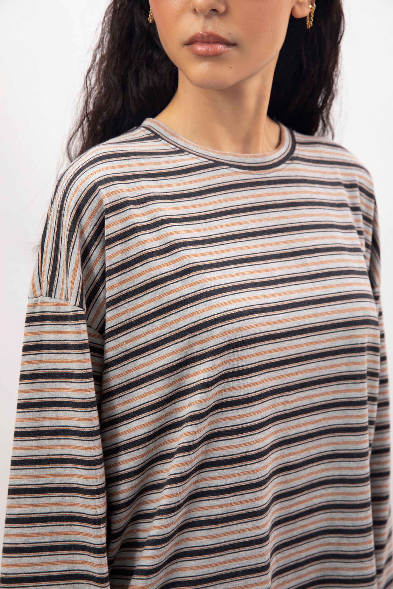 Green multi stripe long sleeve top_4