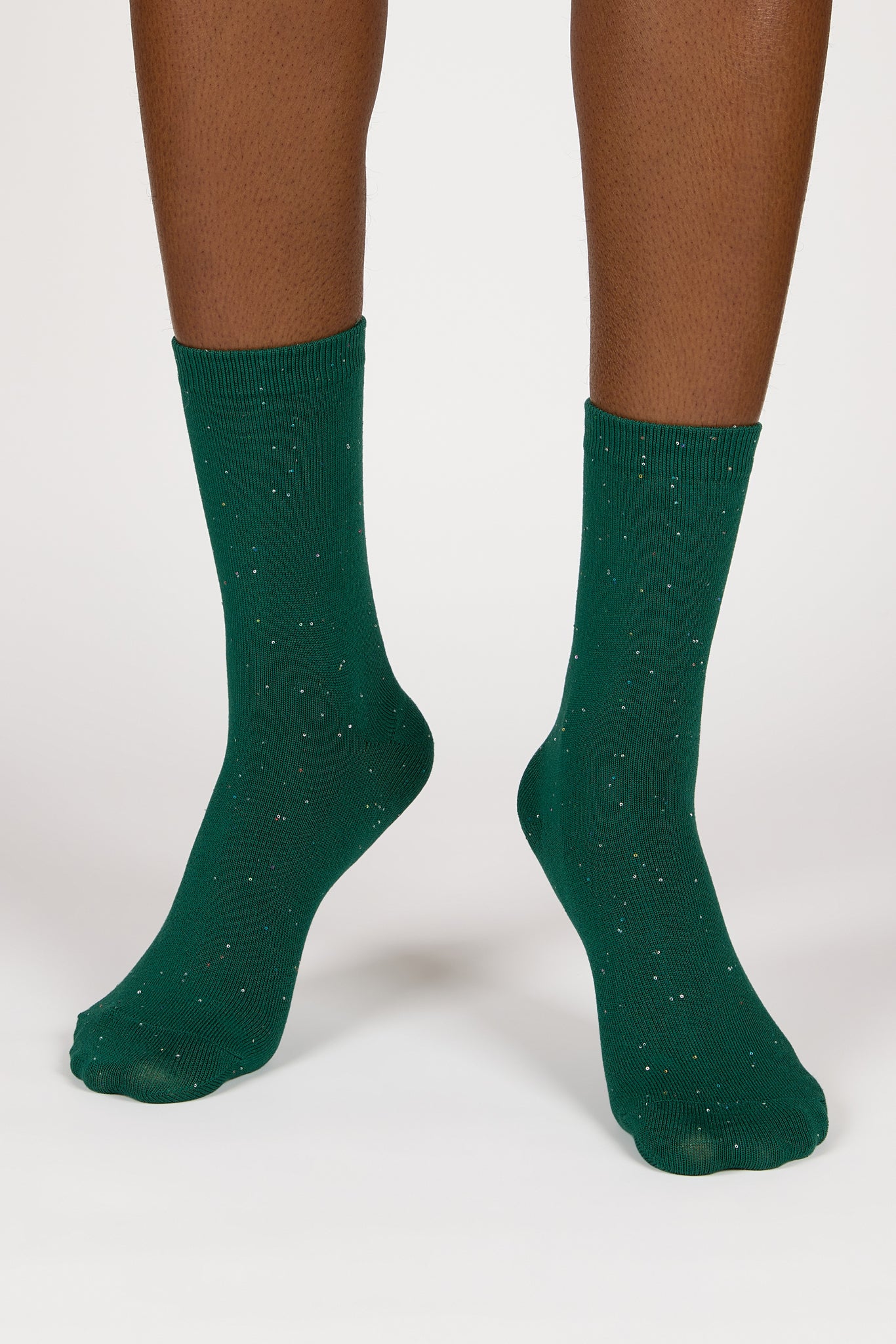 Green tiny sequin socks_4
