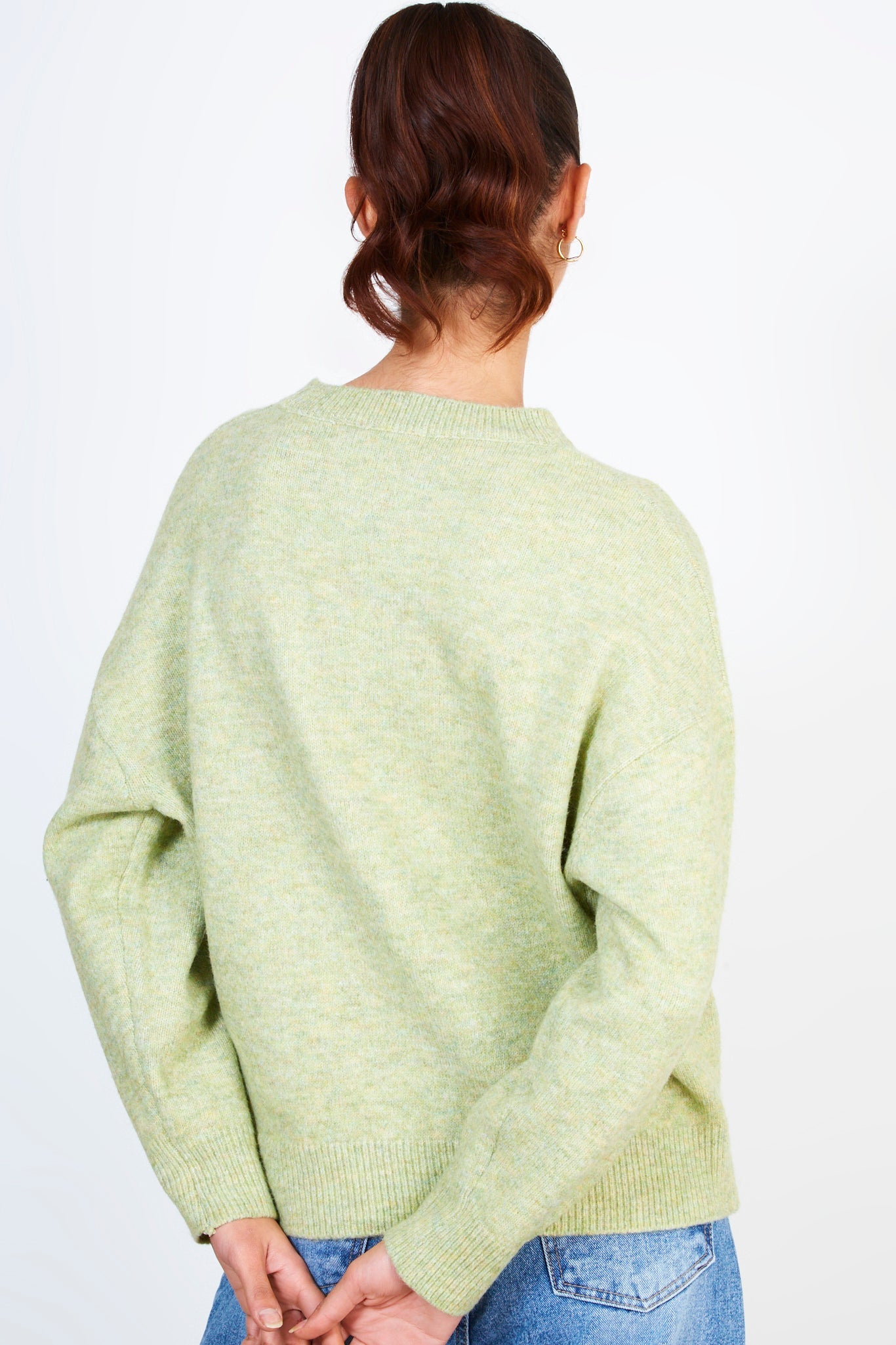 Green cashmere wool blend jumper_2