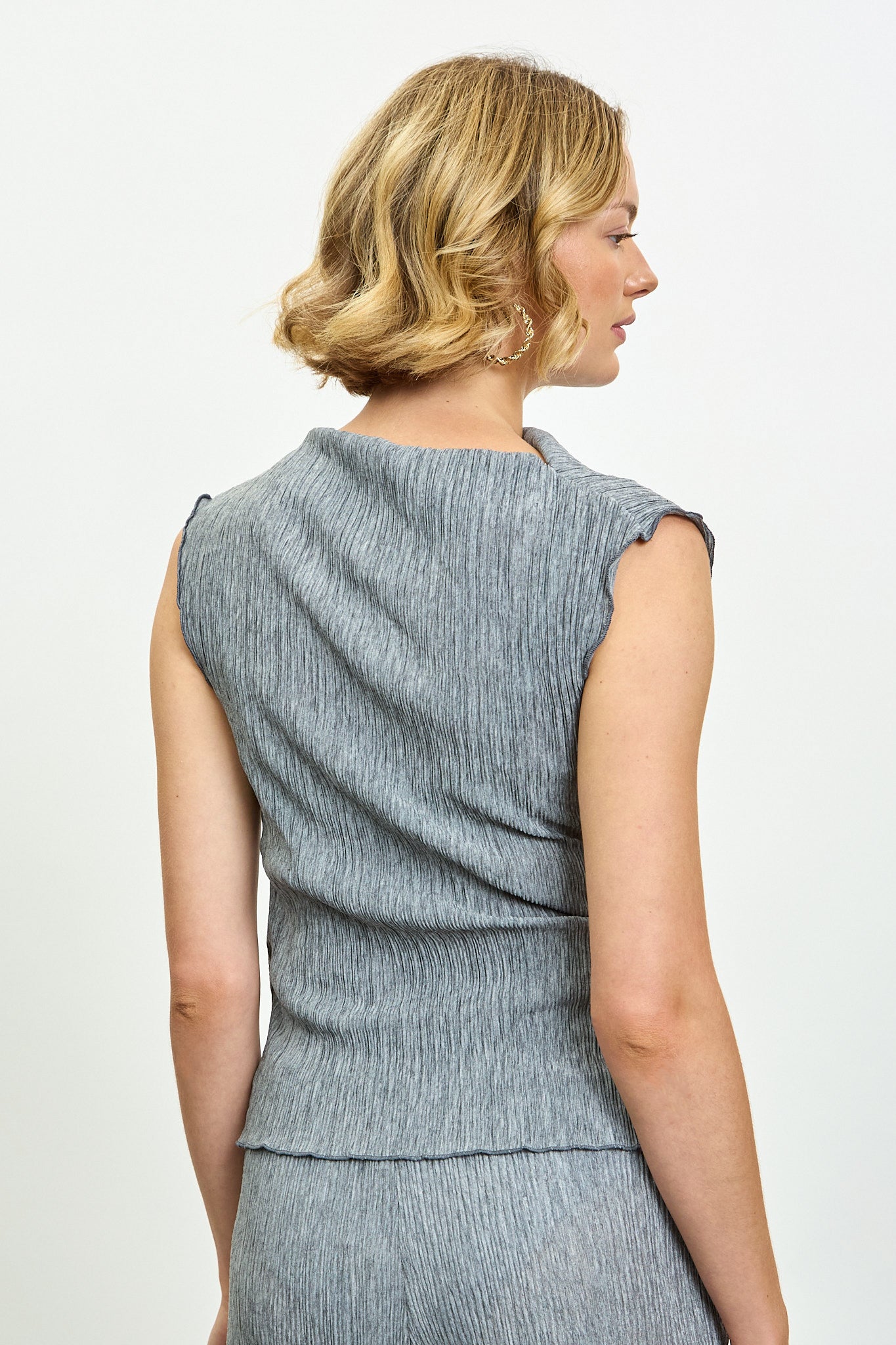 Grey draped ribbed tank_2