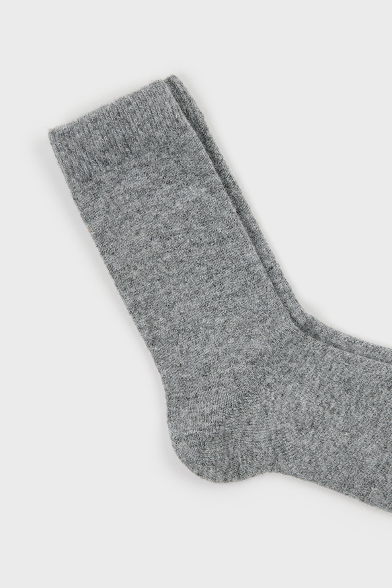 Grey smooth cashmere wool blend socks_2