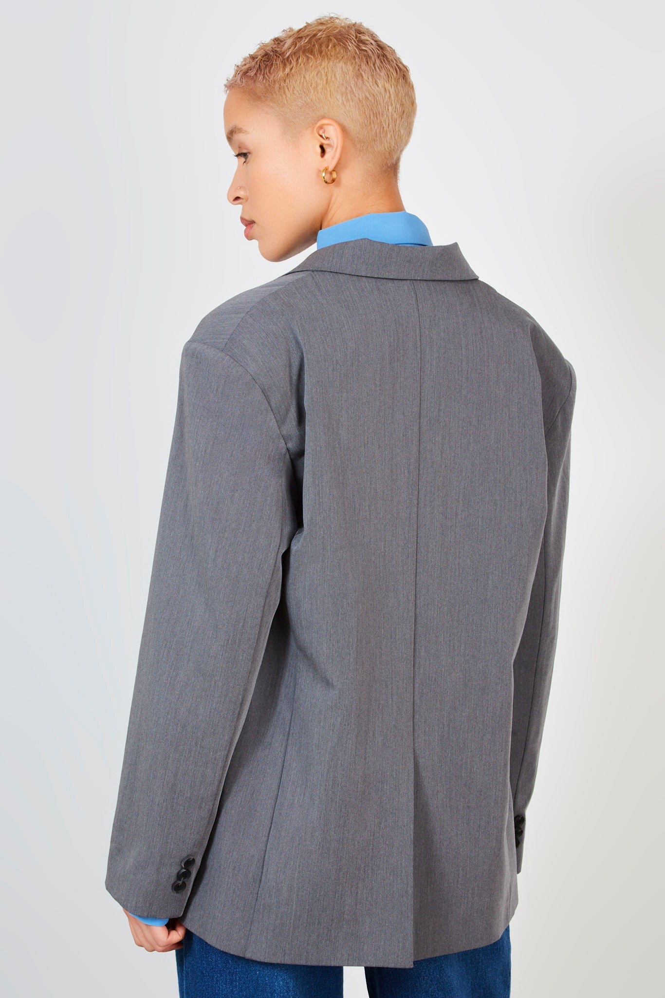 Grey oversized single breasted blazer_2