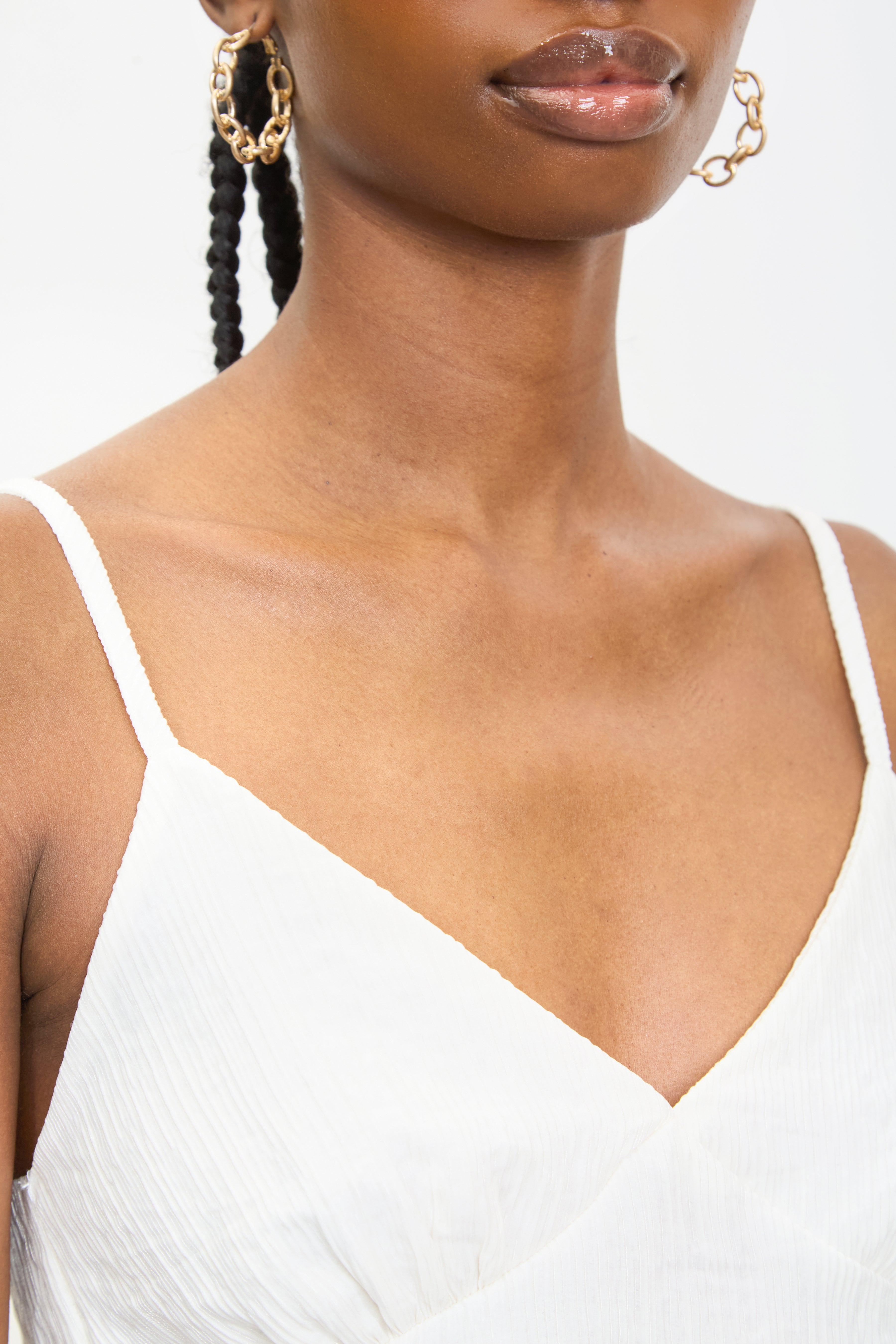 Ivory V neck tie back tank_3