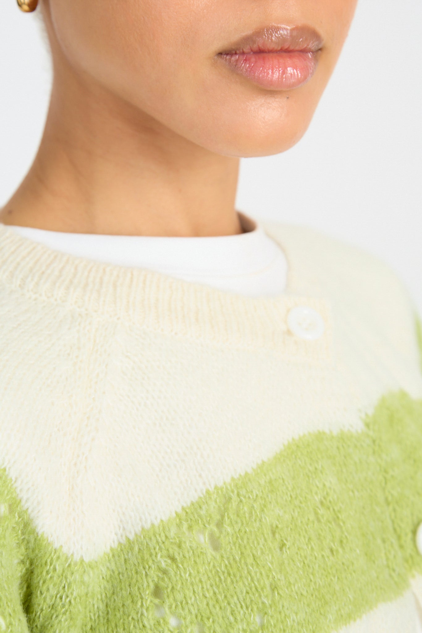 Ivory and khaki block stripe cardigan_3