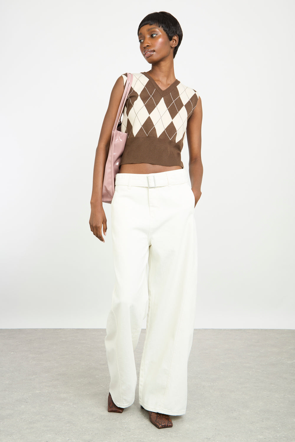 Ivory belted super wide leg jeans_4