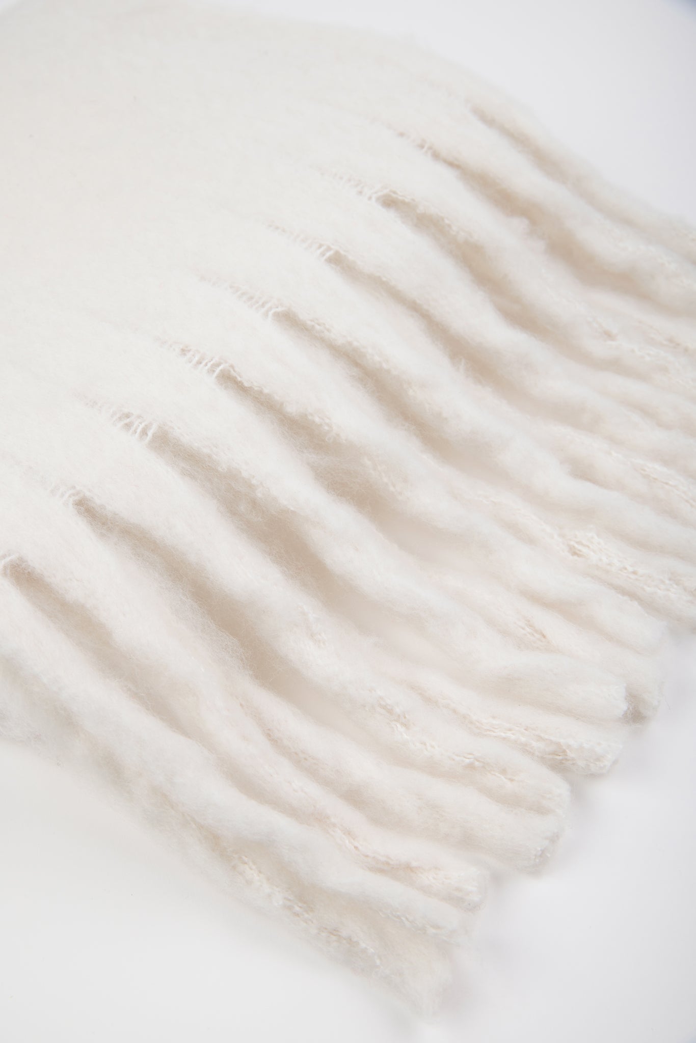 Ivory fuzzy thick scarf_3